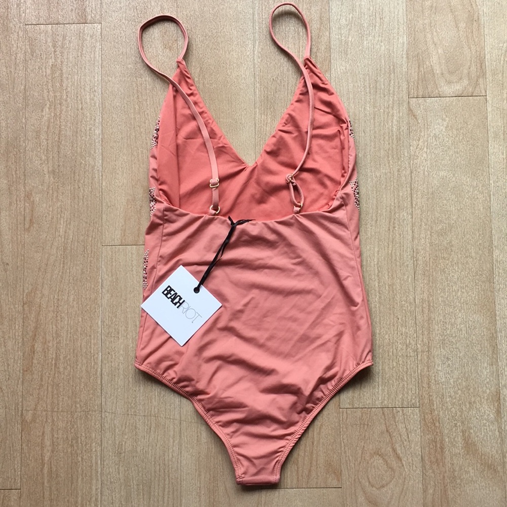 NWT Beach Riot Beaded Bridget One Piece Suit XS - Picture 6 of 8